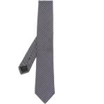 Corbatas negras de algodón de seda con rayas Armani Giorgio Armani Talla Única para hombre 