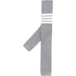Corbatas grises de seda de seda de punto Thom Browne Talla Única para hombre 