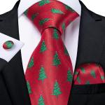 Corbatas rojas de seda para navidad talla M para hombre 