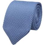 Corbatas azul marino de algodón de seda de otoño vintage de punto Talla Única para hombre 
