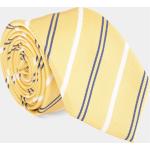 Corbatas amarillas de seda de seda rebajadas con rayas para hombre 