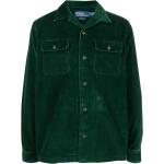 Camisas verdes de algodón de manga larga manga larga Ralph Lauren Polo Ralph Lauren para hombre 