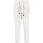 Pantalones ajustados blancos de algodón ancho W48 BRUNELLO CUCINELLI para hombre 