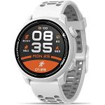 Relojes blancos de nailon de arena redondos con GPS con medidor de frecuencia cardíaca para running para mujer 