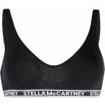 Corpiños negros de algodón rebajados con logo STELLA McCARTNEY de materiales sostenibles para mujer 