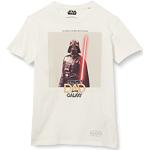 Cortefiel Camiseta Star Wars Manga Corta Suéter, Blanco, L para Hombre