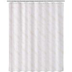 Cortinas blancas de tela de baño LOLAhome 200x180 