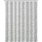 Cortinas grises de PVC de baño LOLAhome 180x180 