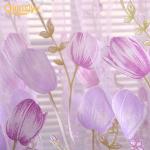 Persianas & cortinas grises de poliester con motivo de flores 