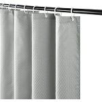 Cortinas grises de poliester de baño opacas 180x180 