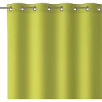 Cortina verde de algodón y poliéster de 140x260 cm
