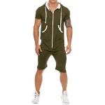 Pijamas peto verde militar manga corta militares talla M para hombre 