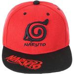 Gorras rojas de poliester de béisbol  Naruto con logo talla M para hombre 