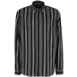 Camisas negras de algodón de manga larga manga larga marineras con rayas Costumein talla 3XL para hombre 