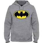Sudaderas grises de poliester con capucha Batman con logo Cotton Division talla XL para hombre 