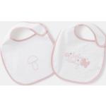 DANIELSTORE Baberos Personalizados Bandana Para Bebé Recién Nacido con el  Nombre Bordado Rosa y Blanco