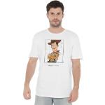 Camisetas blancas de algodón de manga corta Disney Woody manga corta con cuello redondo informales talla M para hombre 