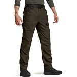 Pantalones cargo marrones de poliester ancho W44 militares para hombre 
