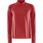 Camisetas deportivas rojas de poliester rebajadas de otoño manga larga con cuello alto Craft talla M para hombre 