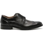 Zapatos negros de goma con puntera redonda con cordones formales con logo Clarks talla 41,5 para hombre 