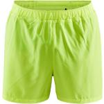 Pantalones cortos deportivos verdes de poliester rebajados Craft talla M de materiales sostenibles para hombre 