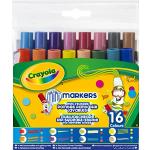 Crayola - 16 rotuladores con Puntas diversas y Tinta Lavable (58-8709)