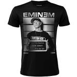 Crazy for Rock Camiseta Eminem. Camiseta de Rapper Marshall Bruce Mathers III. Camiseta oficial de Hip Hop. Unisex. Adulto Ni?o, Negro, L