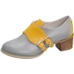 Zapatos derby amarillos de cuero formales Crazycatz con borlas talla 38 para mujer 