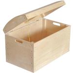 Cajas beige de madera de almacenamiento de materiales sostenibles 