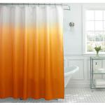 Cortinas naranja de poliester de baño 