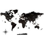 Mapas negros de madera rebajados con motivo de Australia 