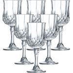 Cristal d'Arques - Juego de 6 copas de vino blanco Longchamp Cristal d'Arques.