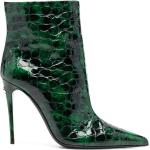 Botas verdes de charol de charol  rebajadas con cremallera con tacón más de 9cm con logo Dolce & Gabbana talla 36 para mujer 
