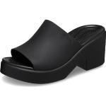 Sandalias negras de tacón Crocs talla 39 para mujer 