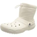 Crocs - Classic Lined Neo Puff Boot, Botas para nieve Unisex adulto, White/White, 36 2/3 EU