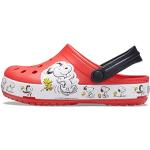 Calzado de verano rojo Peanuts Snoopy Crocs talla 23 para mujer 