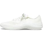 Zapatillas blancas de tenis rebajadas informales acolchadas Crocs LiteRide talla 35 para mujer 