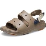 Sandalias marrones de goma rebajadas de verano Clásico Crocs Classic talla 48 para mujer 