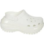 Sandalias blancas de goma de tiras Clásico Crocs talla 37 para mujer 