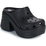 Calzado de verano negro de caucho con tacón más de 9cm Crocs talla 39 para mujer 