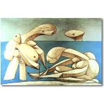 Cuadro Decoratt: Muchachas jugando con un barco - Pablo Picasso 93x62cm. Cuadro de impresión directa.