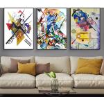 Cuadro en lienzo de Wassily Kandinsky Vintage, arte famoso, Cuadros impresos, Cuadro artístico de pared para sala de estar, decoración del hogar, Cuadro