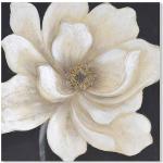 Cuadros blancos de algodón de flores floreados 