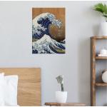 Cuadro sin marco wood art ml-hokusai 42 x 30 cm