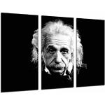 Cuadros Cámara Cuadro Fotográfico Cientifico Famoso Albert Einstein, Blanco / Negro, 97 x 62 cm XXL