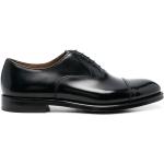 Zapatos derby negros de piel con tacón cubano formales con logo Doucal´s talla 45 para hombre 