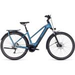 Bicicletas paseo azules Cube Kathmandu Hybrid para mujer 