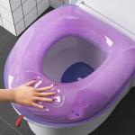 Alfombras lila de plástico para baño  de punto 