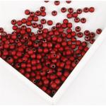 Collares rojos de sintético de perlas 