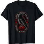 Cuervo negro con cristal rojo The Crow Crows Lover Gifts Camiseta